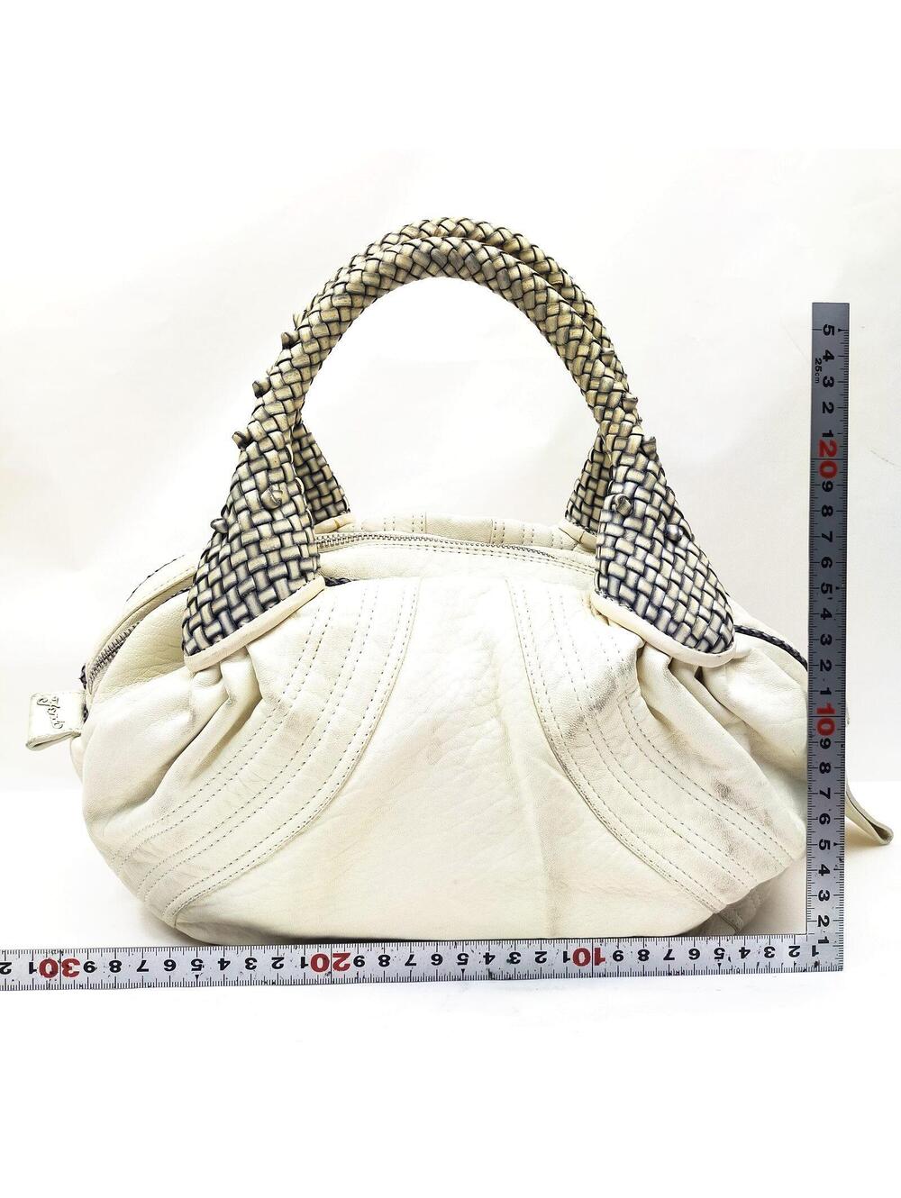 Fendi Hand Bag White Leather 1069319 - Picture 2 of 9